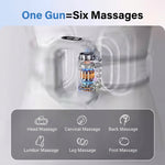 Cordless Vibration Massage Ring – 6-Speed Deep Tissue Massager with Adjustable Belt